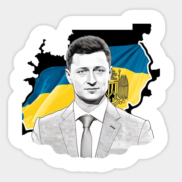 Zelensky Proud Sticker by Daily Lab